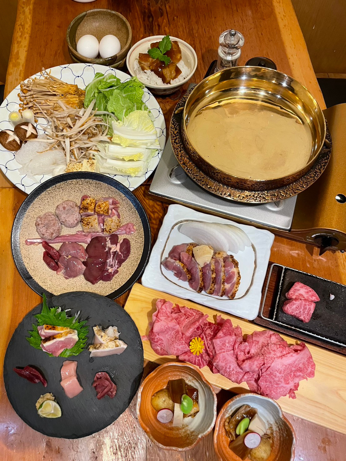 鍋・刺し・焼き料理を楽しむ吹上庵のコース